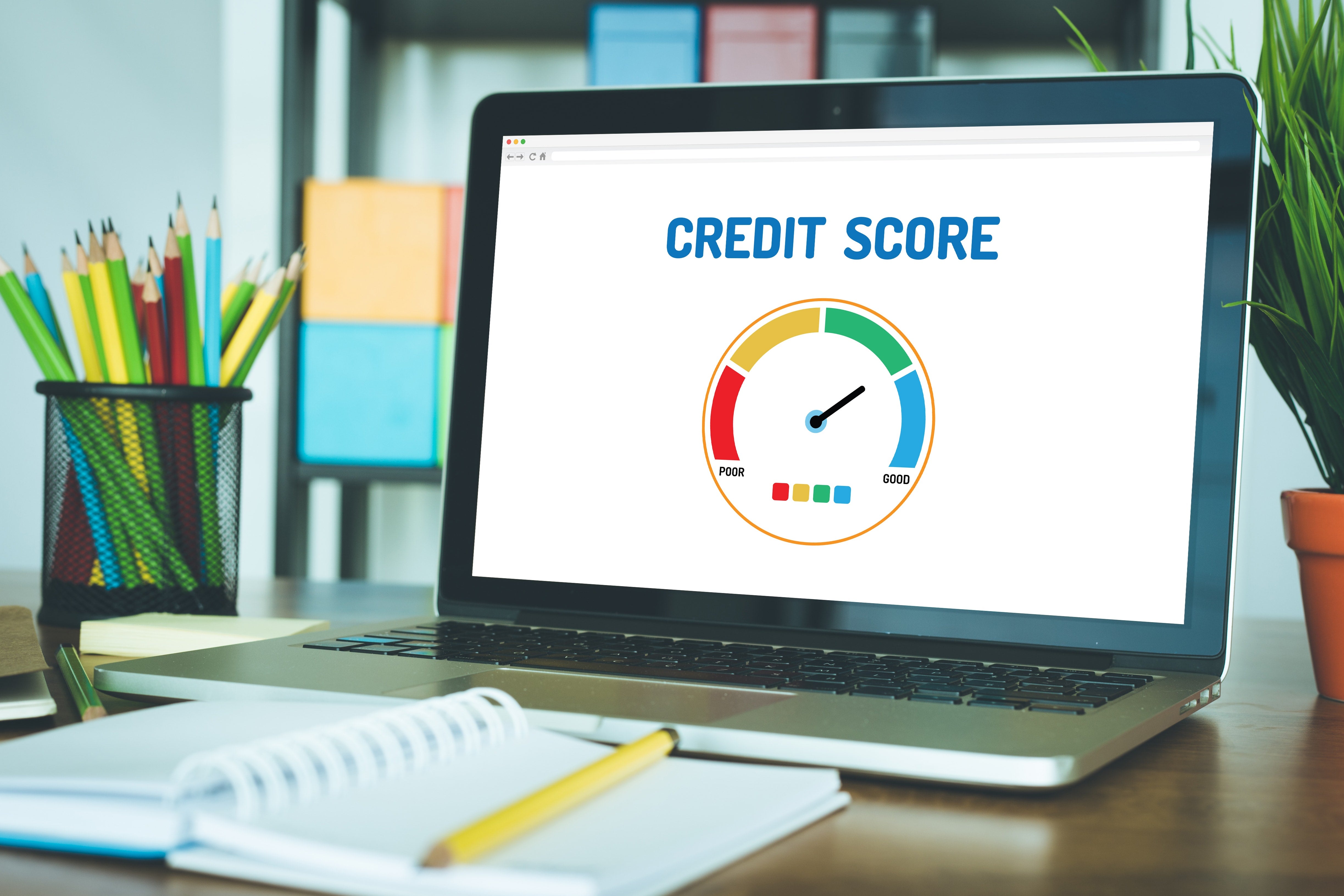 Chart showing a good credit score