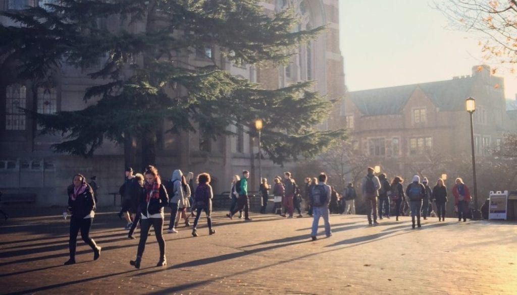 Students On College Campus