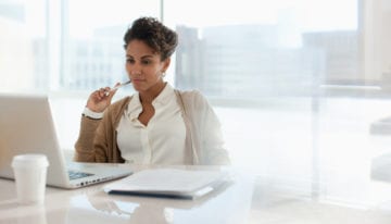 Woman wondering how to spend her 2020 stimulus check