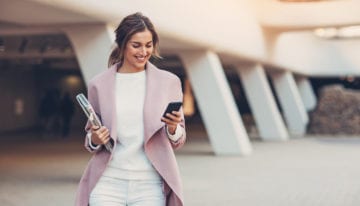 Woman dealing with financial stress in healthy way