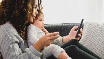 Mom researching if her student loans will impact child tax credit.